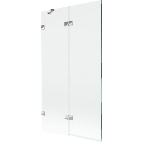 Mexen Lunar mampara de ducha de 2 hojas izquierda 100 x 150 cm, transparente, cromo - 897-100-100-01-00-L