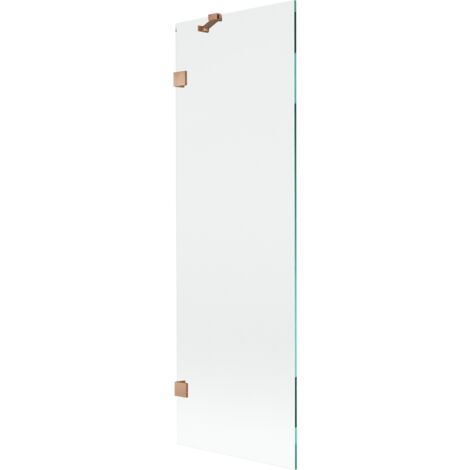 Mexen Lunar paratia doccia a 1 anta 60 x 150 cm, trasparente, rame spazzolato - 897-060-000-65-00