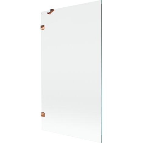 Mexen Lunar paravent de baignoire 1 volet 100 x 150 cm, transparent, or rose - 897-100-000-60-00