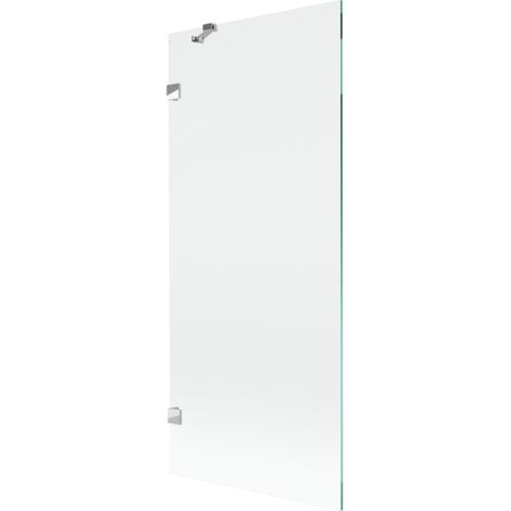Mexen Lunar paravento da bagno a 1 anta 80 x 150 cm, trasparente, cromo - 897-080-000-01-00