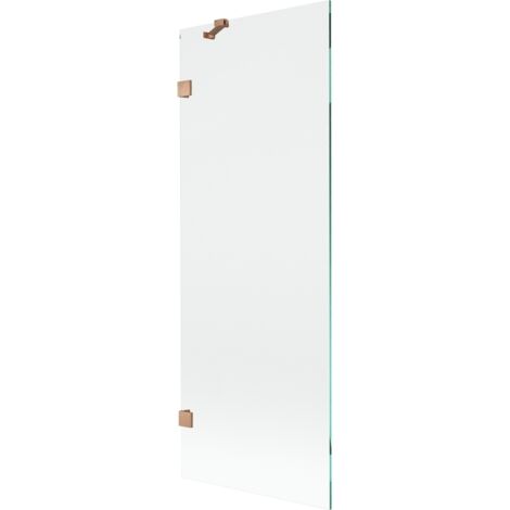 Mexen Lunar paravento doccia 1-anta 70 x 150 cm, trasparente, rame spazzolato - 897-070-000-65-00