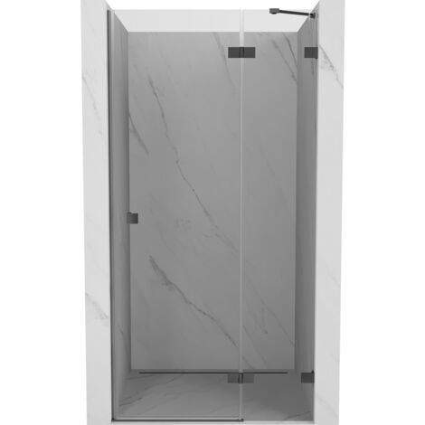 Mexen Lunar porta doccia battente destra 95 cm, trasparente, gun metal - 834-095-000-95-00-P