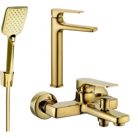 Mexen Lynx R62 conjunto de ba帽o, dorado - 745913R62-50
