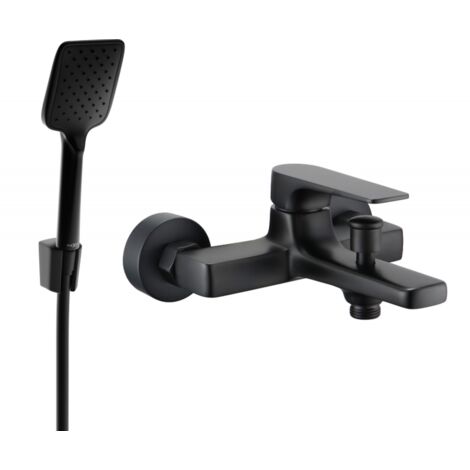 Mexen Lynx R62 rubinetto per vasca con set doccia, nero - 74593R62-70