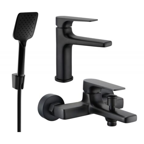 Mexen Lynx R62 set vasca da bagno, nero - 745903R62-70