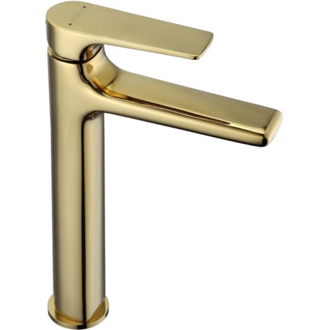 Mexen Lynx rubinetto da lavabo alto, oro - 745910-50