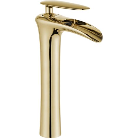 Mexen Lyra hohe Waschtischarmatur, Gold - 745310-50