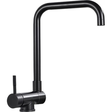 Mexen Madox rubinetto da cucina sottofinestra, nero - 672000-70
