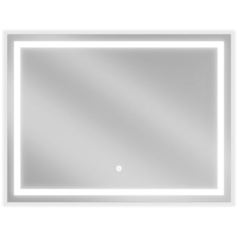 Mexen Miko specchio da bagno illuminato 80 x 60 cm, LED 6000K, anti-appannamento - 9819-080-060-611-00