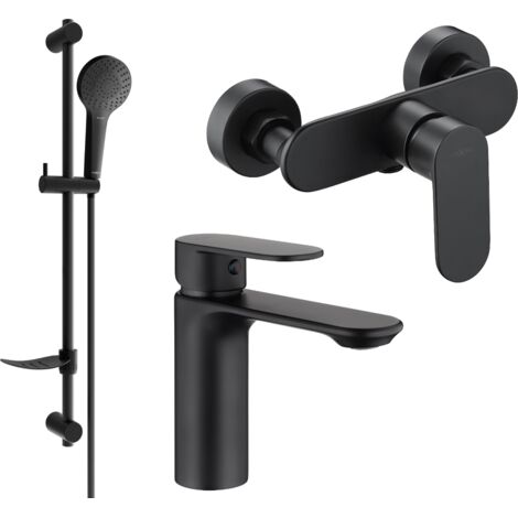 Mexen Milo DF05 conjunto de ducha, negro - 71304DF05-70