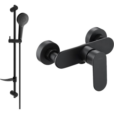 Mexen Milo DF05 mitigeur de douche avec ensemble de douche, noir - 7134R05-70