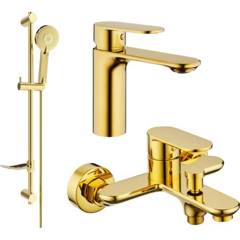 Mexen Milo DF40 set da bagno, oro - 71303DF40-50