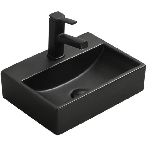 Mexen Mini lavabo de comptoir 40 x 30 cm, Noir mat - 21094085