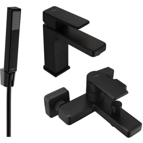 Mexen Mino R77 set vasca da bagno, nero - 72403R77-70