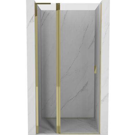 Mexen Mist L porte de douche pivotante 90 cm, transparent, doré - 8A4L-090-000-50-00