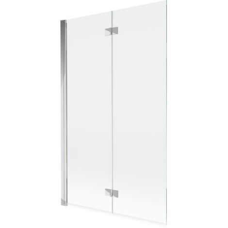 Mexen Mist paratia per vasca da bagno a due ante, sinistra, 110 x 150 cm, trasparente, cromo - 8A9-110-002-01-00-L