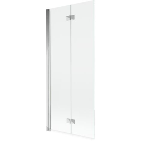 Mexen Mist paratia vasca da bagno 2 ante sinistra 80 x 150 cm, trasparente, cromo - 8A9-080-002-01-00-L