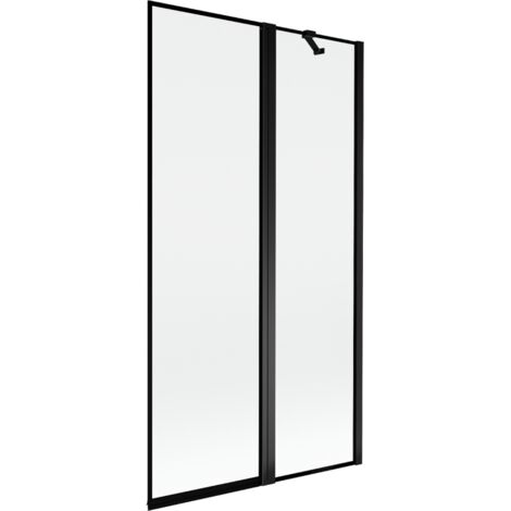 Mexen Mist pare-douche 2 volets droit 100 x 150 cm, cadre noir, noir - 8A9-100-011-70-70-P