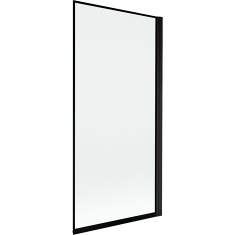 Mexen Mist paroi de douche 1-volet droit 90 x 150 cm, cadre noir, noir - 8A9-090-001-70-70-P