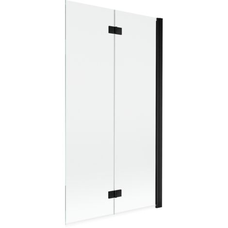 Mexen Mist paroi de douche à 2 volets droite 100 x 150 cm, transparent, noir - 8A9-100-002-70-00-P
