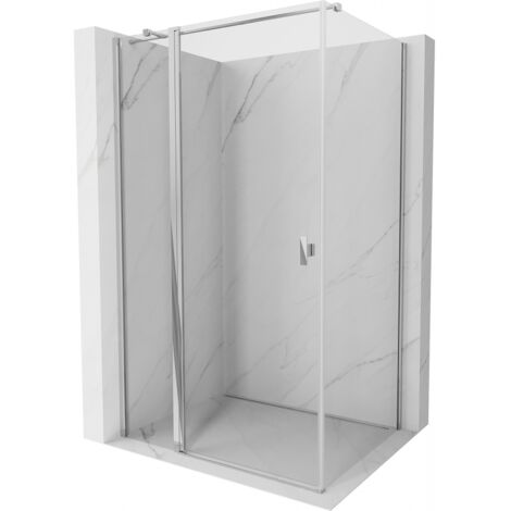 Mexen Mist T cabina doccia battente 75 x 70 cm, trasparente, cromo - 8A4T-075-070-01-00