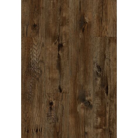 Mexen Mount Vernon échantillon de panneaux vinyles 1240 x 182 mm SPC 6,5 mm, sous-couche IXPE 1,5 mm, 4 biseaux, Noyer - F1029-S