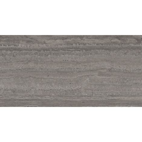 Mexen Neo Travertino Campione nero di gres porcellanato smaltato rett. G1, piastrella da pavimento e parete 120 x 60 cm, opaca -