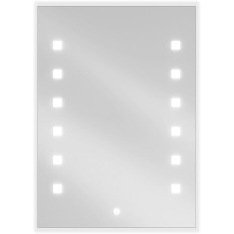 Mexen Ner specchio da bagno retroilluminato 50 x 70 cm, LED 6000K, antinebbia - 9809-050-070-611-00