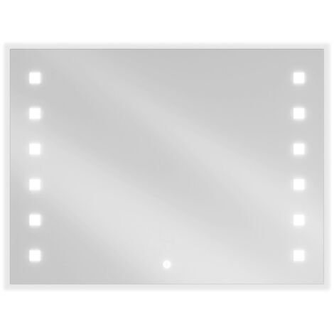 Mexen Ner specchio da bagno retroilluminato 80 x 60 cm, LED 6000K, antiappannamento - 9809-080-060-611-00