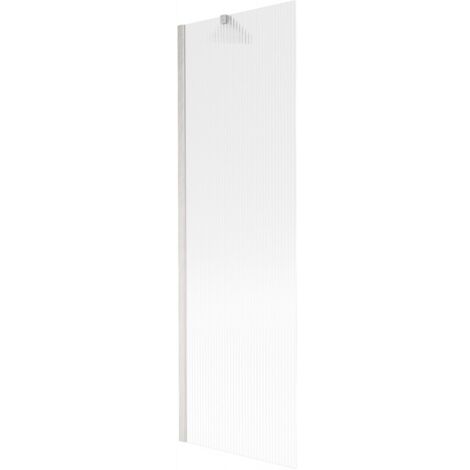 Mexen Next Badewannen-Faltwand 1-teilig 60 x 150 cm, Streifen, gebürstetes Nickel - 895-060-000-00-09-97