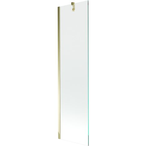 Mexen Next biombo de ba帽era de 1 hoja 50 x 150 cm, transparente, dorado - 895-050-000-00-00-50