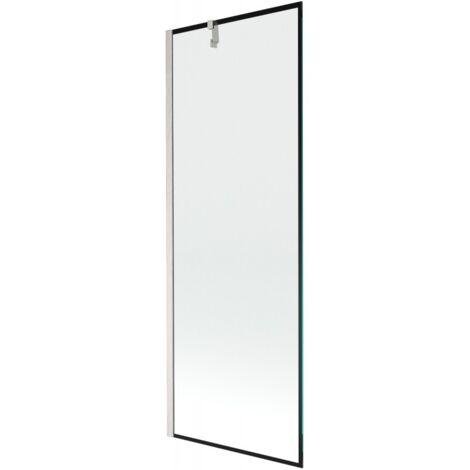 Mexen Next Duschabtrennung 1-flügelig 70 x 150 cm, schwarzes Muster, gebürsteter Nickel - 895-070-000-00-70-97