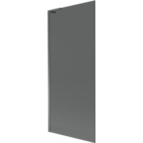 Mexen Next L Badewannenabtrennung 1-flügelig 80 x 150 cm, Grafit, Gun Metal - 895-080-000-03-40-95