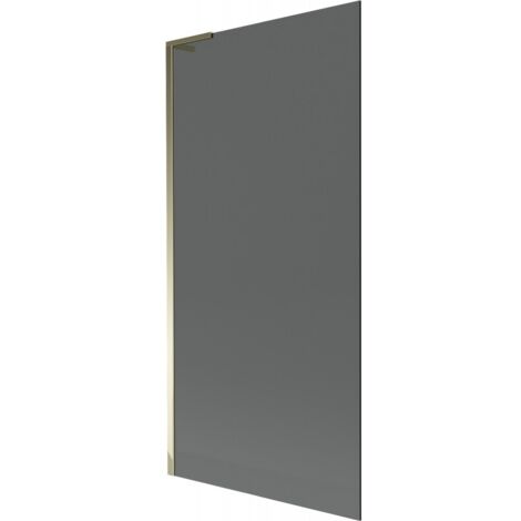 Mexen Next L Badewannenabtrennung 1-flügelig 90 x 150 cm, grafit, gold - 895-090-000-03-40-50