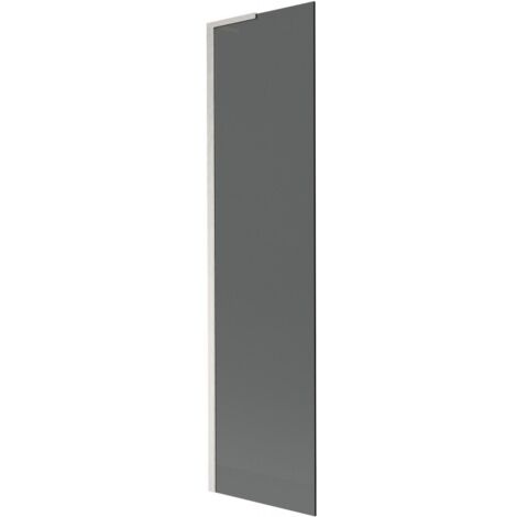 Mexen Next L Badewannenfaltwand, 1-flügelig, 50 x 150 cm, grafit, gebürsteter Nickel - 895-050-000-03-40-97