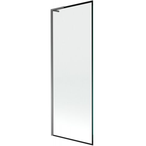 Mexen Next L Badewannenfaltwand, 1-flügelig, 70 x 150 cm, schwarzes Muster, Gun Metal - 895-070-000-03-70-95