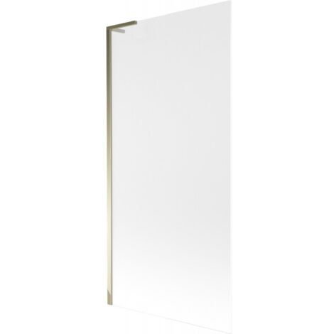Mexen Next L Badewannenfaltwand 1-flügelig 90 x 150 cm, gefrostet, gold - 895-090-000-03-30-50