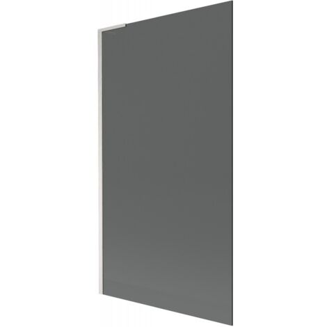 Mexen Next L Badewannenwand 1-flügelig 100 x 150 cm, graphit, gebürsteter Nickel - 895-100-000-03-40-97