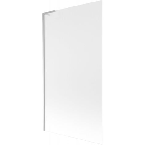 Mexen Next L Badewannenwand 1-flügelig 100 x 150 cm, Milchglas, Chrom - 895-100-000-03-30-01