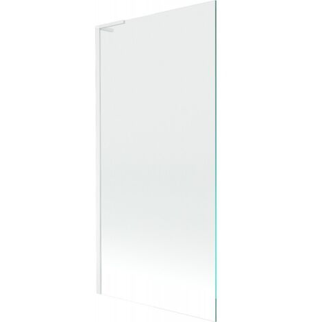 Mexen Next L mampara de ba帽era 1-panel 90 x 150 cm, transparente, blanca - 895-090-000-03-00-20