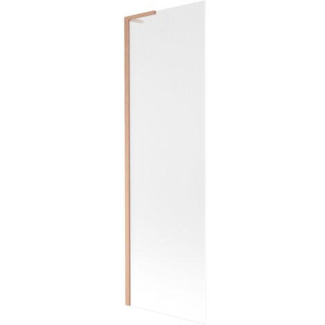 Mexen Next L mampara de ba帽era de 1 hoja 60 x 150 cm, escarcha, cobre cepillado - 895-060-000-03-30-65