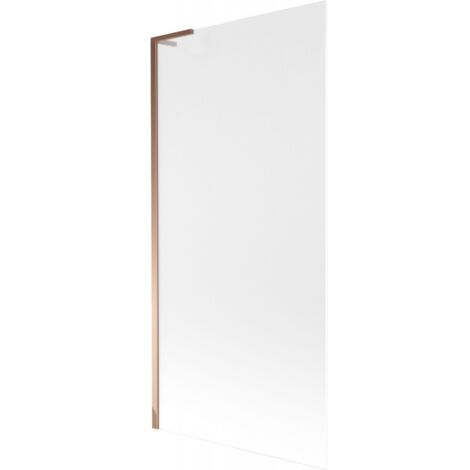 Mexen Next L mampara de ba帽era de 1 hoja 90 x 150 cm, escarchado, oro rosa - 895-090-000-03-30-60