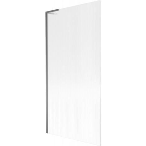 Mexen Next L mampara de ba帽era de 1 hoja 90 x 150 cm, rayas, metal de ca帽贸n - 895-090-000-03-09-95