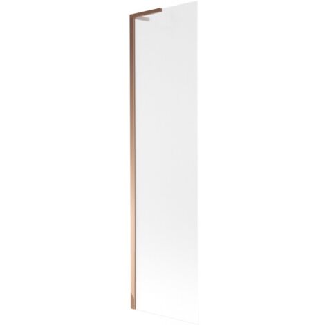 Mexen Next L mampara de ba帽o de 1 panel 50 x 150 cm, escarcha, oro rosa - 895-050-000-03-30-60