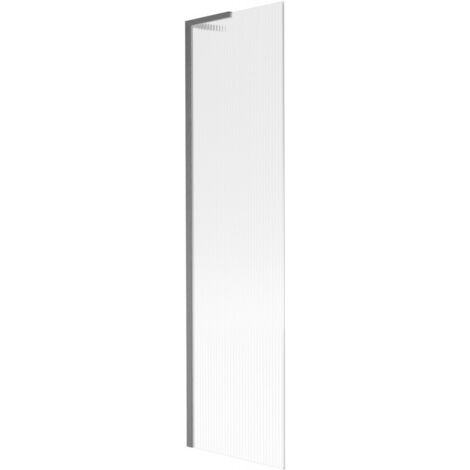 Mexen Next L pantalla de ba帽era de 1 hoja 50 x 150 cm, rayas, gris arma cepillado - 895-050-000-03-09-66