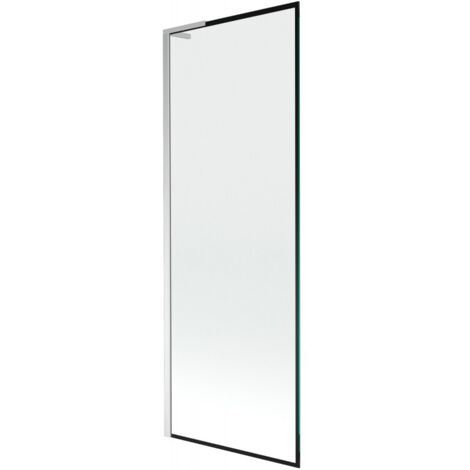 Mexen Next L para ba帽o de una sola ala 70 x 150 cm, marco negro, cromo - 895-070-000-03-70-01