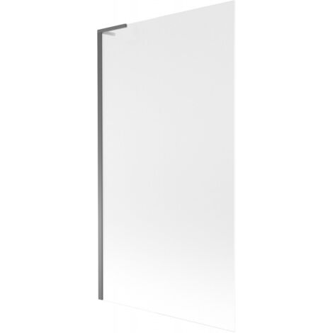 Mexen Next L paratia da vasca 1-anta 100 x 150 cm, brina, metallo canna di fucile - 895-100-000-03-30-95