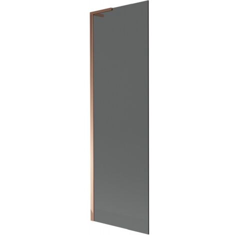 Mexen Next L paratia da vasca 1 anta 60 x 150 cm, grafite, oro rosa - 895-060-000-03-40-60