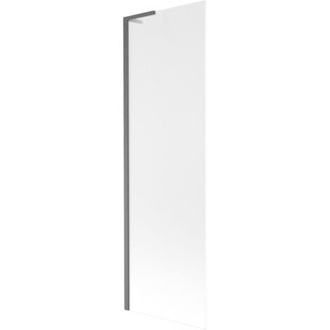 Mexen Next L paratia da vasca 1 anta 60 x 150 cm, opaco, grigio spazzolato - 895-060-000-03-30-66