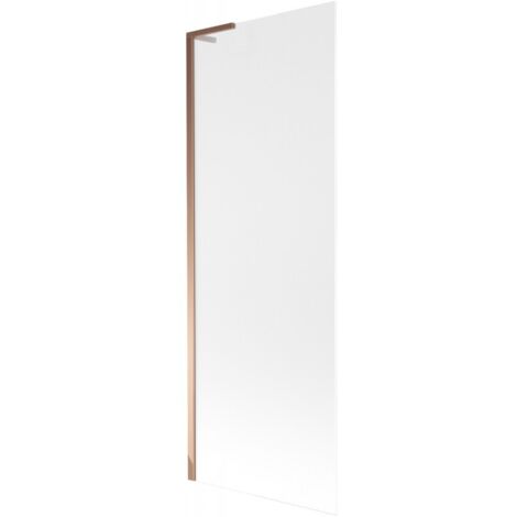 Mexen Next L paratia da vasca da bagno a 1 anta 70 x 150 cm, smerigliato, oro rosa - 895-070-000-03-30-60